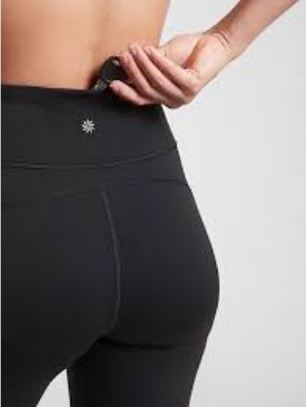 Athleta Women’s Rainier Mesh Tight, Black, XS - Picture 3 of 6